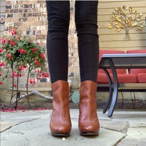 Nine West brown leather boots